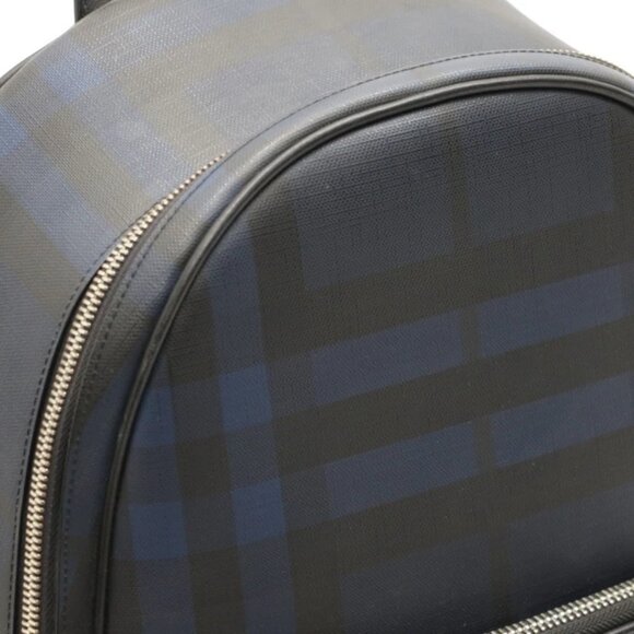 Burberry London Check Logo Rocco Backpack - Navy - Picture 3 of 14
